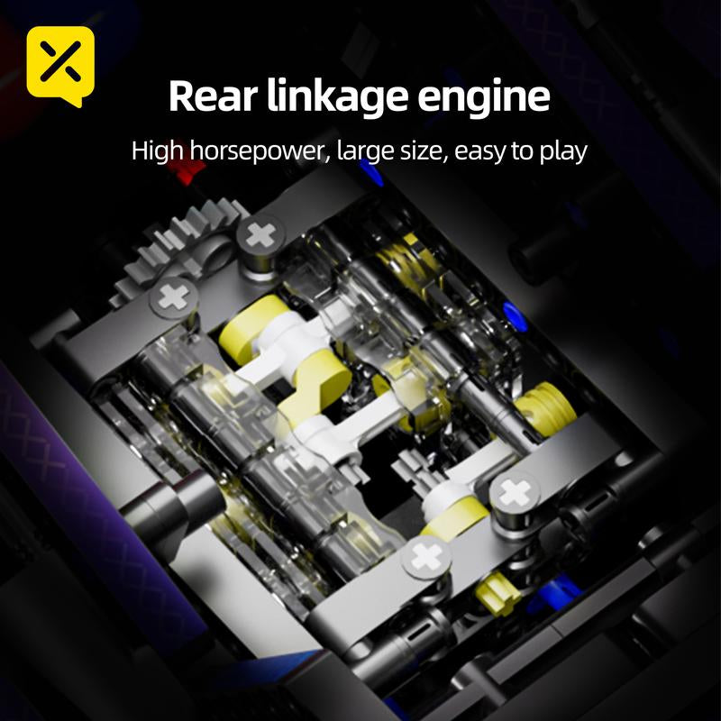 【1:10 】 Creative Gifts 1611Pcs+Colorful 911 Building Blocks Assembled Racing Car Educational Toy Car Assembled Model Gift