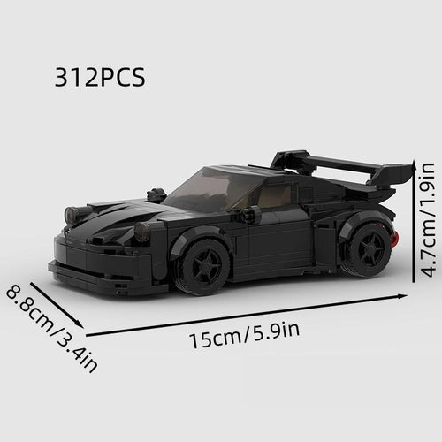 Supercar Racing Car Model STEM Building Blocks Kit, 312Pcs/Set Creative DIY Car Model Kit, Educational Assembly Toy for Teens & Adults